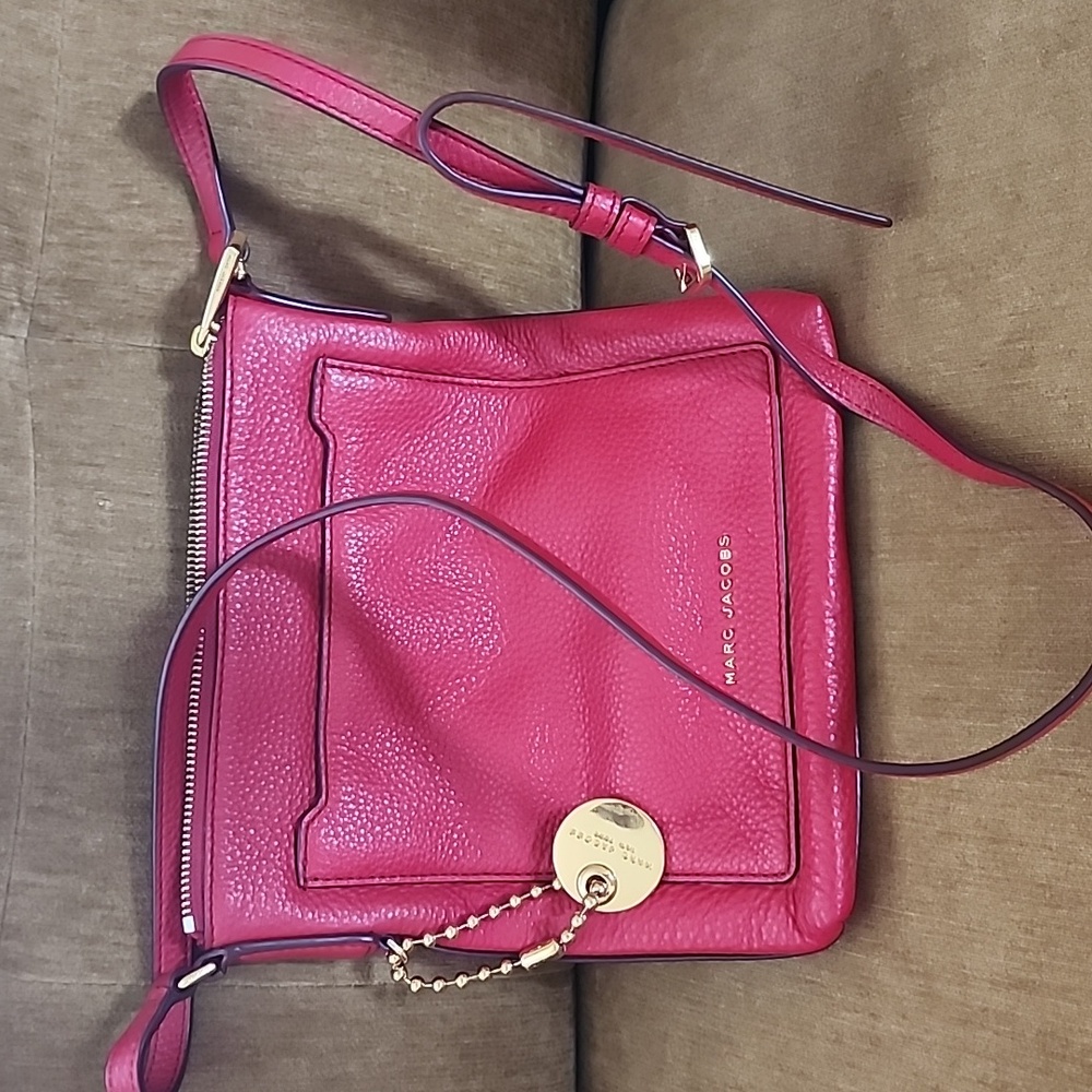 Marc Jacobs Red Leather Crossbody Bag